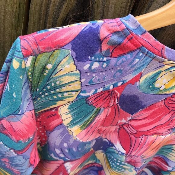 Vintage Sand Dollars Pattern Oversized Tee Sz S - Picture 3 of 7